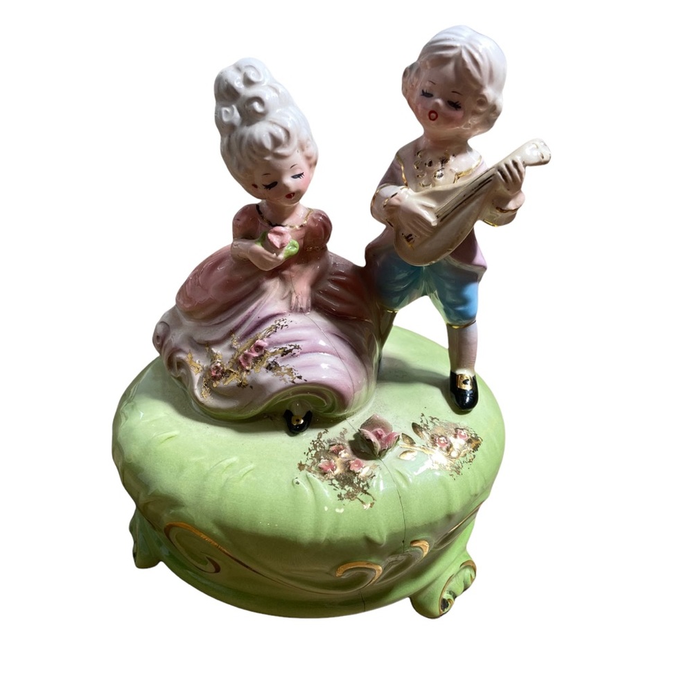 Josef Originals Moonlight Sonata Vintage Music Box Statuette